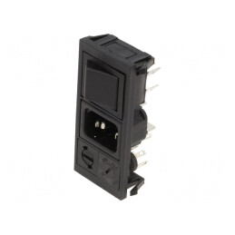 Conector Alimentare AC 10A 250VAC IEC 60320 | Electronic-mag.ro | Componente Electronice