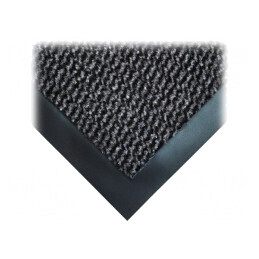 Covoraş intrare 60x90cm polipropilenă gri/negru | Electronic-mag.ro | Componente Electronice