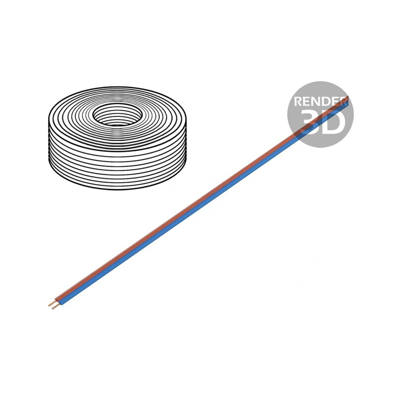 Cablu Electric LiYz 2x0,5mm² 25m 400V Roșu/Albastru | Electronic-mag.ro | Componente Electronice Cablu Electric LiYz 2x0,5mm² 25m 400V Roșu/Albastru | Electronic-mag.ro | Componente Electronice