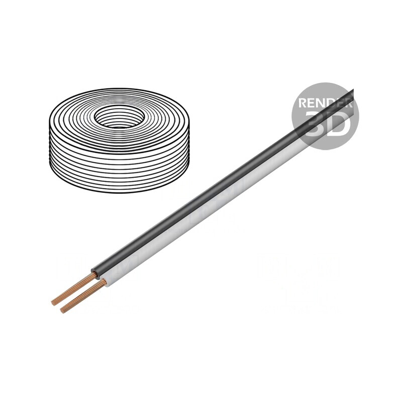 Cablu Electric LiYz 2x0.5mm² 25m Alb/Negru | Electronic-mag.ro | Componente Electronice Cablu Electric LiYz 2x0.5mm² 25m Alb/Negru | Electronic-mag.ro | Componente Electronice