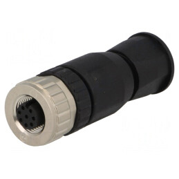 Mufă M12 8 PIN mamă IP67 pentru DeviceNet/CANopen pe cablu | Electronic-mag.ro | Componente Electronice