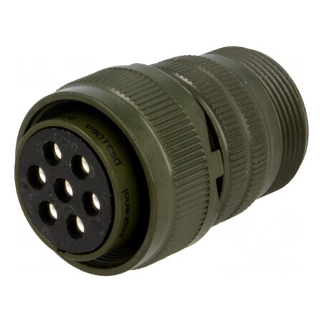Conector circular 20 mm aliaj aluminiu oliv | Electronic-mag.ro | Componente Electronice