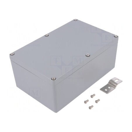 Carcasă universală aluminiu gri IP65 120x188x78mm | Electronic-mag.ro | Componente Electronice