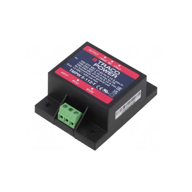Alimentator pulsatoriu încastrabil 5W 12VDC 420mA | Electronic-mag.ro | Componente Electronice
