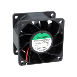 Ventilator DC Axial 24V 60x60x38mm 70.5m3/h 47dBA | Electronic-mag.ro | Componente Electronice