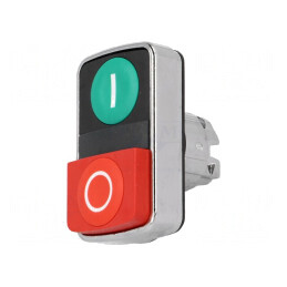Comutator dublu 22mm roșu/verde fără IP66 | Electronic-mag.ro | Componente Electronice