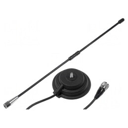 Antenă CB 0,45m 1dBi 50W cu Magnet UHF 4m - WINNIPEG