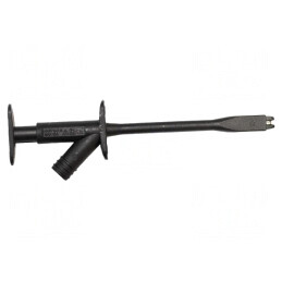 Clips de măsurare crocodil 10A negru 1kV 155mm | Electronic-mag.ro | Componente Electronice