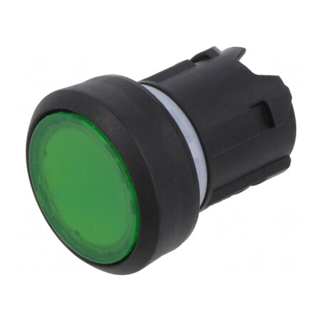 Comutator Apăsare Verde 22mm | Electronic-mag.ro | Componente Electronice
