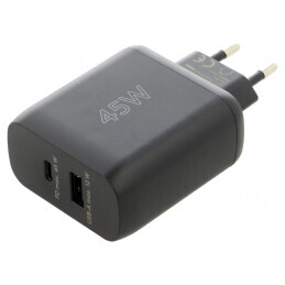 Alimentator Pulsatoriu 5VDC 45W cu Ștecher EU | Electronic-mag.ro | Componente Electronice