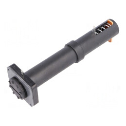 Suport baterii AA R6 cu 2 urechi negru UL94V-0 | Electronic-mag.ro | Componente Electronice