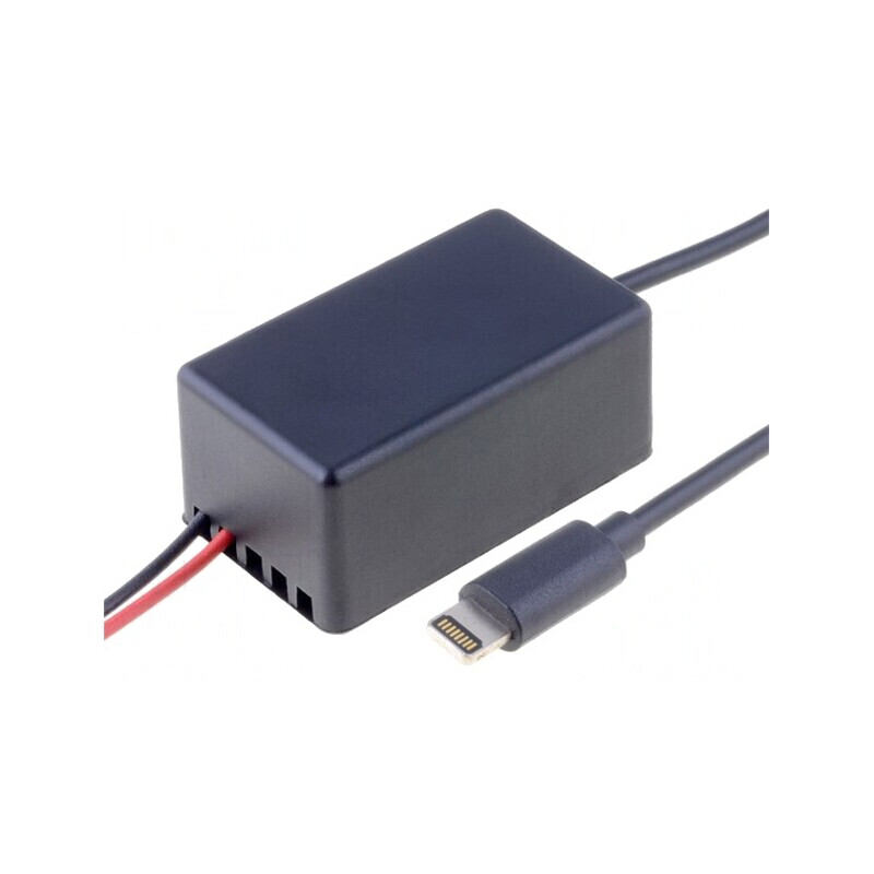 Încărcător Auto Apple Lightning 12-24V 0,9m USB | Electronic-mag.ro | Componente Electronice