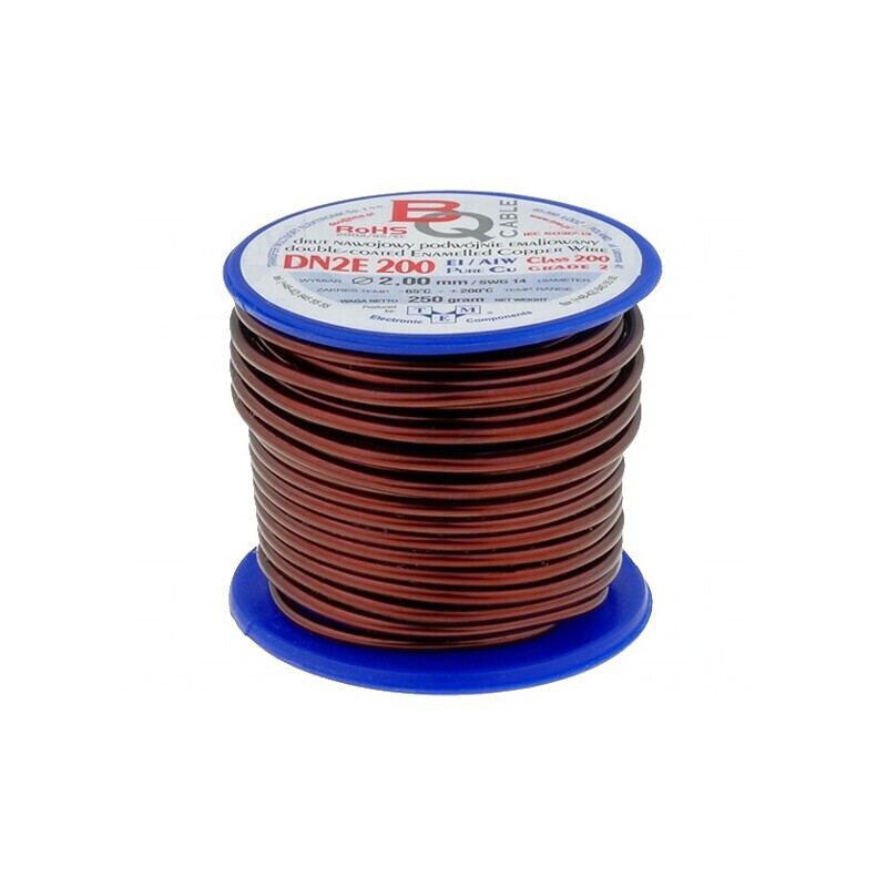 Sârmă dublu emailată 2mm 0,25kg Cu | Electronic-mag.ro | Componente Electronice