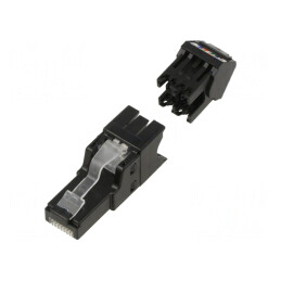 Mufă RJ45 Cat 6a 8p8c 26AWG÷22AWG | Electronic-mag.ro | Componente Electronice
