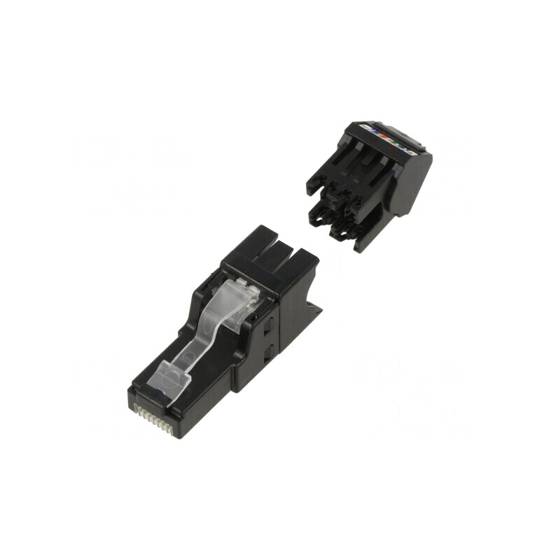 Mufă RJ45 Cat 6a 8p8c 26AWG÷22AWG | Electronic-mag.ro | Componente Electronice
