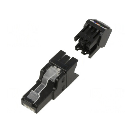 Mufă RJ45 Cat 6a 8p8c 26AWG÷22AWG | Electronic-mag.ro | Componente Electronice