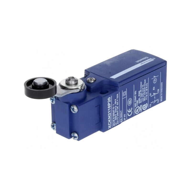 Limitator cursă manetă cu rolă din plastic 19mm 10A | Electronic-mag.ro | Componente Electronice