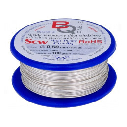 Sârmă de Cupru Argintată 1,1mm 100g | Electronic-mag.ro | Componente Electronice