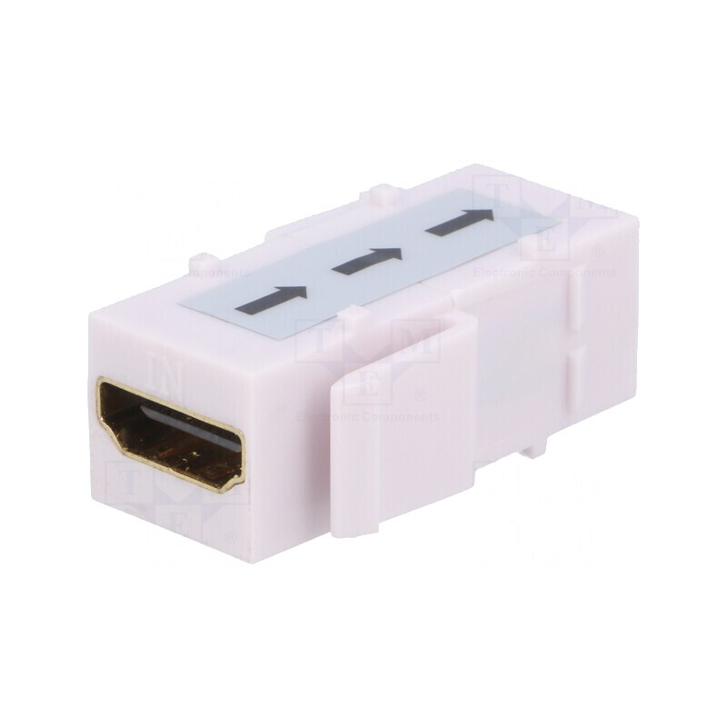 "Adaptor Keystone cu 2 Sockets HDMI Aurit" | Electronic-mag.ro | Componente Electronice