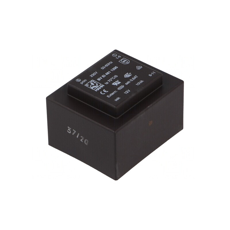 Transformator încapsulat 10VA 230V 12V PCB BVEI | Electronic-mag.ro | Componente Electronice