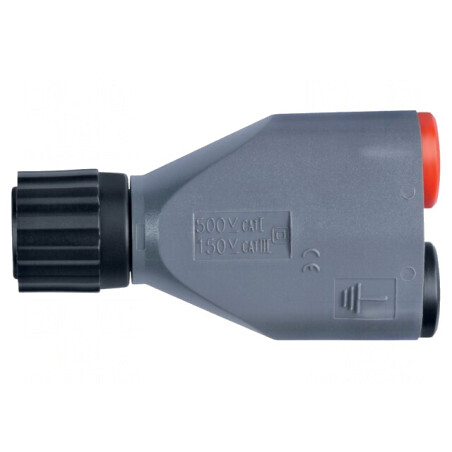 Adaptor BNC Gri 62,4mm Poliamidă 150V | Electronic-mag.ro | Componente Electronice