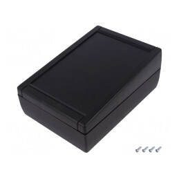 Carcasă desktop TEKMAR X neagră ABS 133x188x75mm | Electronic-mag.ro | Componente Electronice
