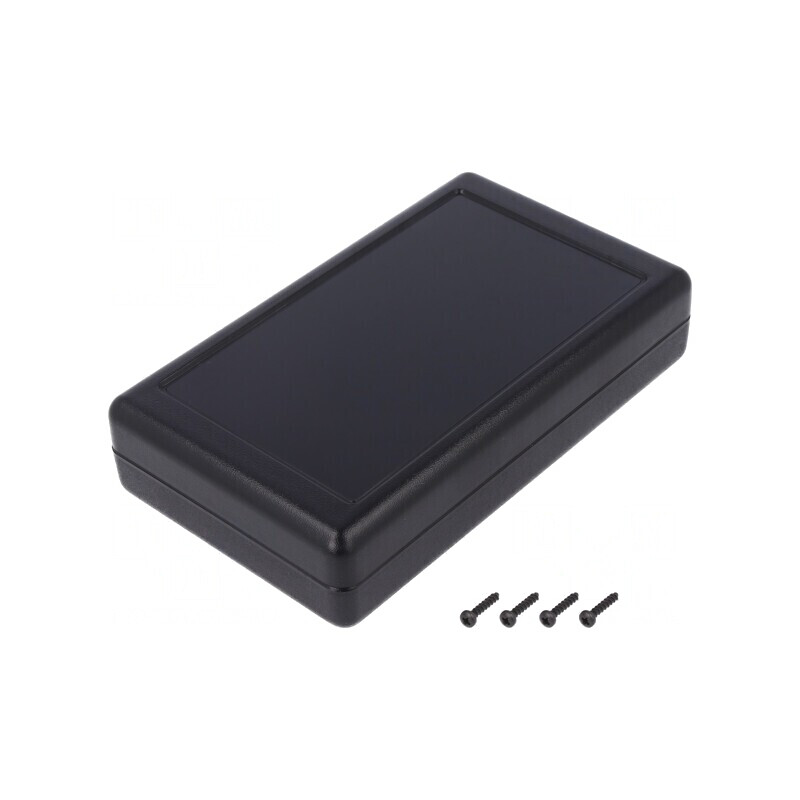 Carcasă universală neagră SMILE ABS 95x160x35mm | Electronic-mag.ro | Componente Electronice