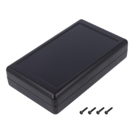 Carcasă universală neagră SMILE ABS 95x160x35mm | Electronic-mag.ro | Componente Electronice