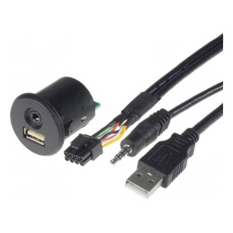 Adaptor USB/AUX Nissan Jack 3.5mm 4 Pin USB A Soclu