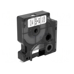 Bandă Dymo 9mm Albă/Neagră 7m | Electronic-mag.ro | Componente Electronice