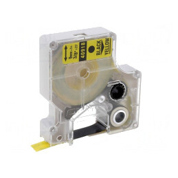 Bandă Galbenă 9mm 7m Caracter Negru | Electronic-mag.ro | Componente Electronice