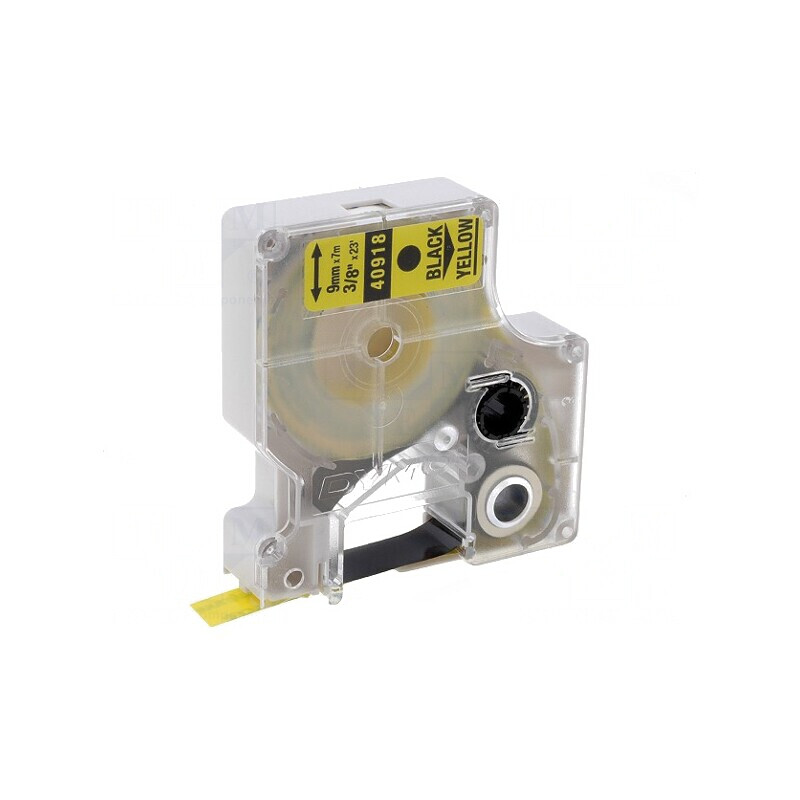 Bandă Galbenă 9mm 7m Caracter Negru | Electronic-mag.ro | Componente Electronice
