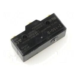 Microîntrerupător SNAP ACTION 15A cu ax SPDT | Electronic-mag.ro | Componente Electronice