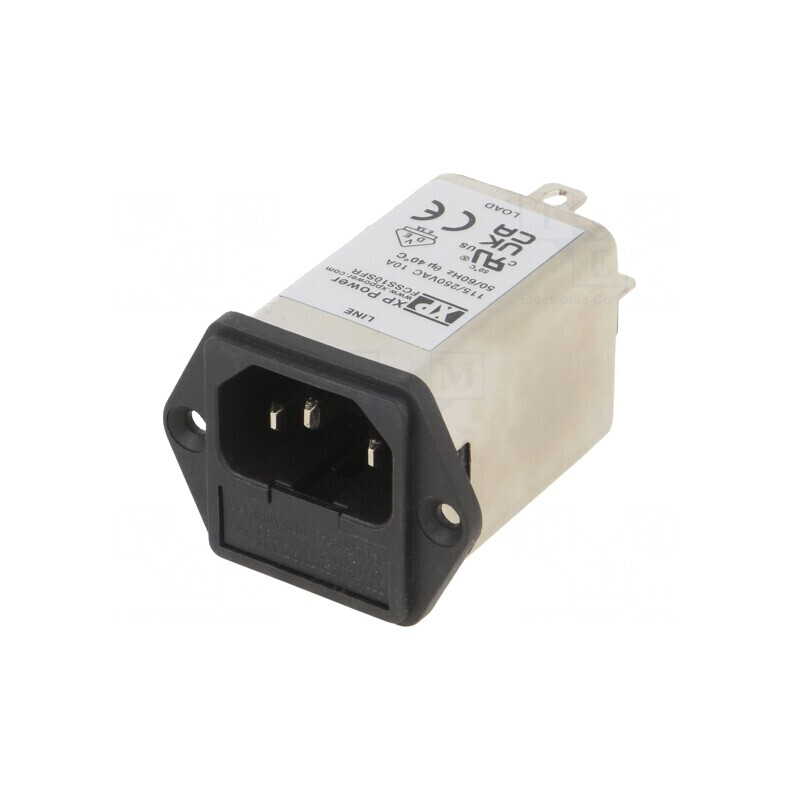 Conector Alimentare AC 10A 250VAC IEC 60320 | Electronic-mag.ro | Componente Electronice
