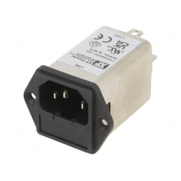Conector Alimentare AC 10A 250VAC IEC 60320 | Electronic-mag.ro | Componente Electronice