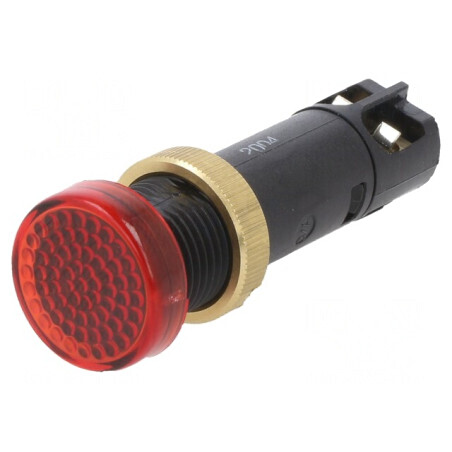 Lampă de Control LED Roșie 12VDC Ø12mm IP40 | Electronic-mag.ro | Componente Electronice