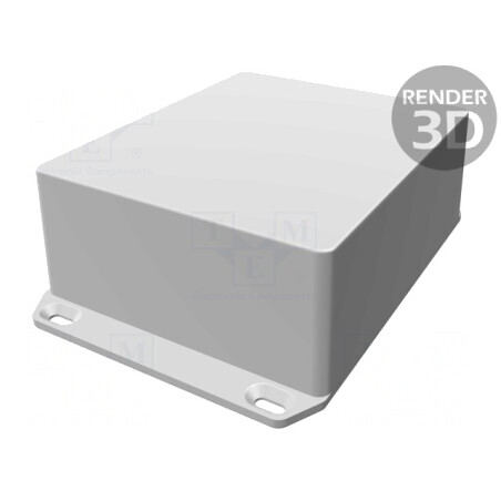 Carcasă Universală 111mm x 135mm x 56mm cu Lame de Fixare | Electronic-mag.ro | Componente Electronice