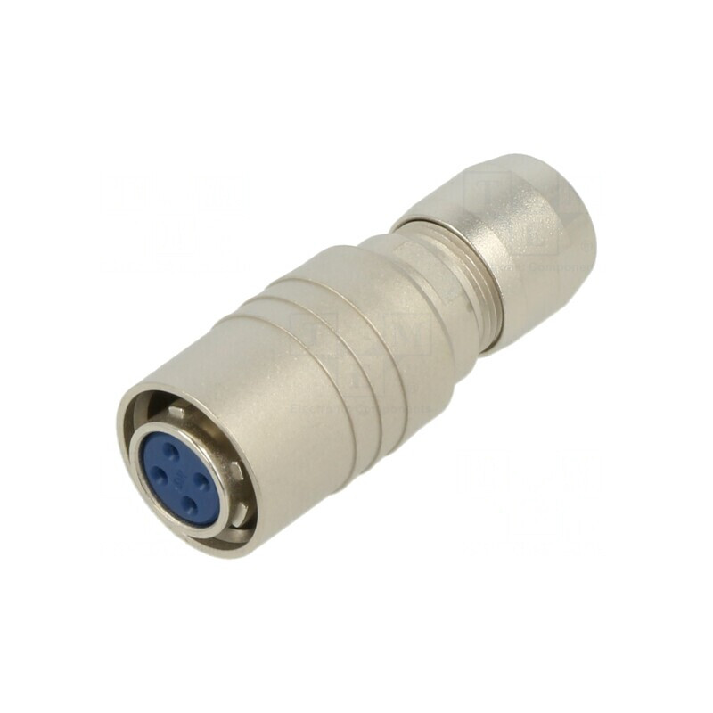 Conector Circular Push-Pull 4 PIN Aurit pentru Lipire | Electronic-mag.ro | Componente Electronice