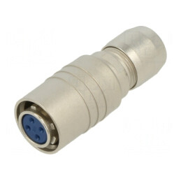 Conector Circular Push-Pull 4 PIN Aurit pentru Lipire | Electronic-mag.ro | Componente Electronice