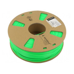 Filament: ABS | 1,75mm | verde | 225÷245°C | 1kg | 3DP-ABS1.75-01-G