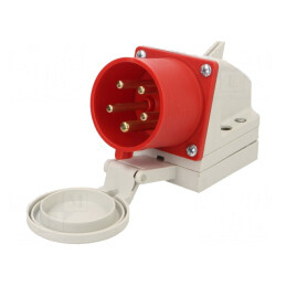 Conector alimentare AC trifazat 32A 400VAC IP44 | Electronic-mag.ro | Componente Electronice