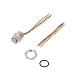 Soclu M12 4P Mamă cu Cabluri Ethernet | Electronic-mag.ro | Componente Electronice