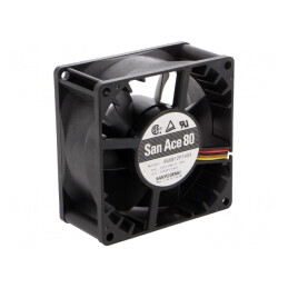 Ventilator axial DC 80x80x38mm 138m3/h 49dBA cu bilă | Electronic-mag.ro | Componente Electronice