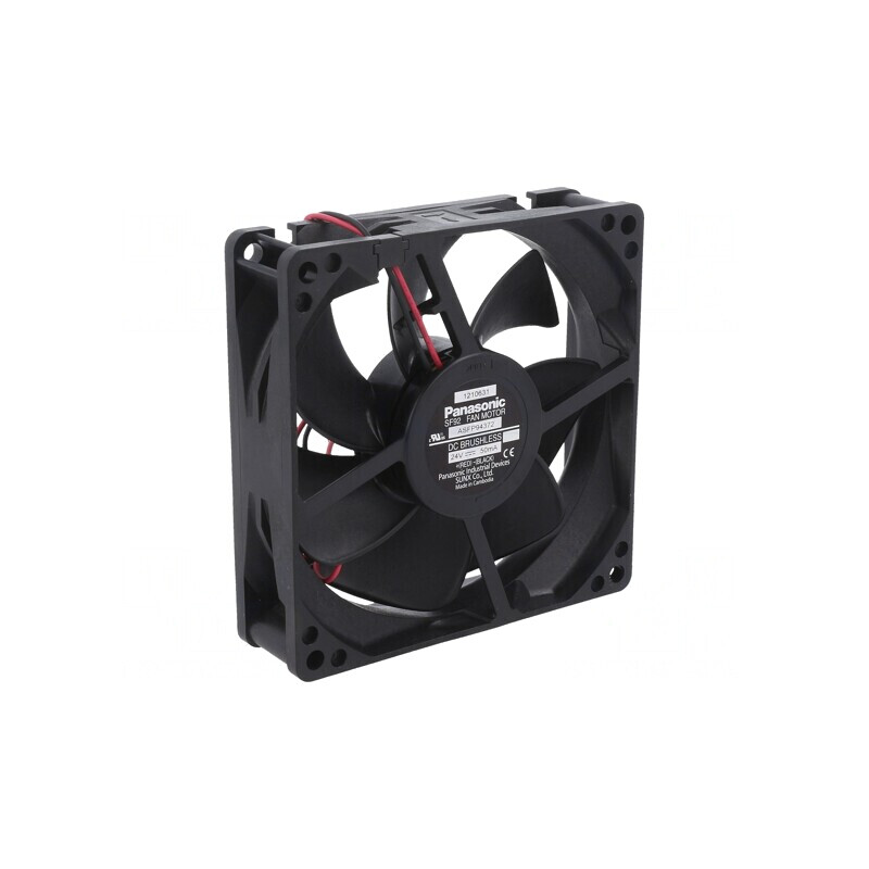 Ventilator axial DC 24V 92x92x25mm 57m3/h 22dBA cu rulment bilă | Electronic-mag.ro | Componente Electronice