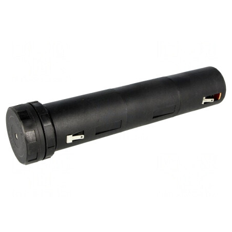 Suport Baterii 3xR14 Negru UL94V-0 | Electronic-mag.ro | Componente Electronice