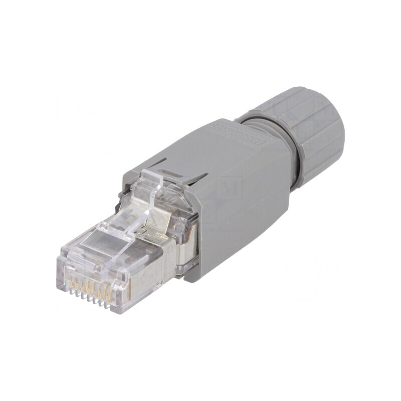 Mufă RJ45 Cat5e Ecranat Aurit 8p8c | Electronic-mag.ro | Componente Electronice