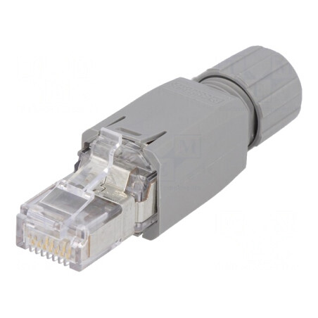 Mufă RJ45 Cat5e Ecranat Aurit 8p8c | Electronic-mag.ro | Componente Electronice