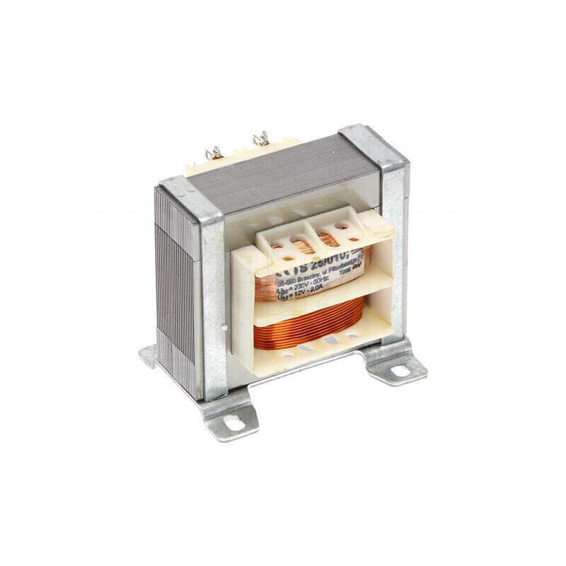 Transformator de alimentare 25VA 230V AC 12V 2A cu ochiuri | Electronic-mag.ro | Componente Electronice