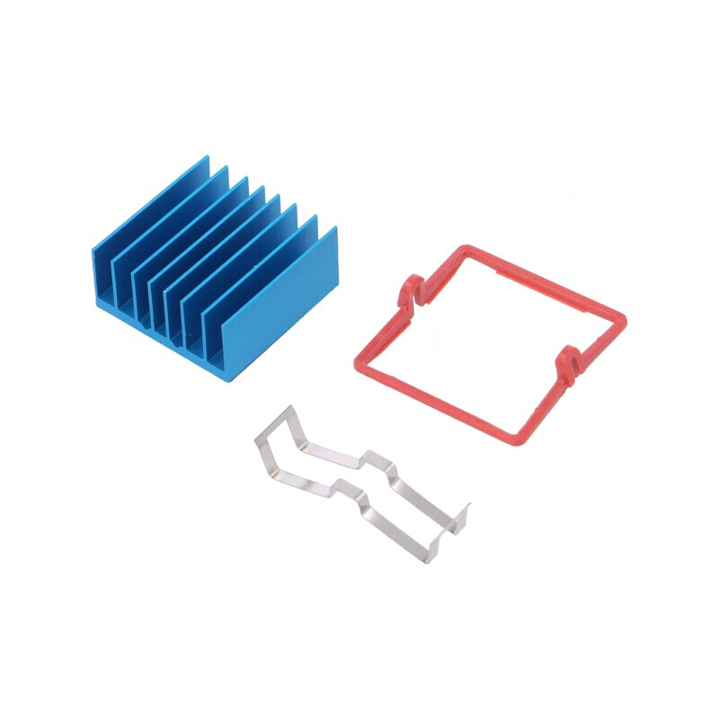 Radiator extrudat cu aripioare BGA albastru 27x27mm | Electronic-mag.ro | Componente Electronice Radiator extrudat cu aripioare BGA albastru 27x27mm | Electronic-mag.ro | Componente Electronice