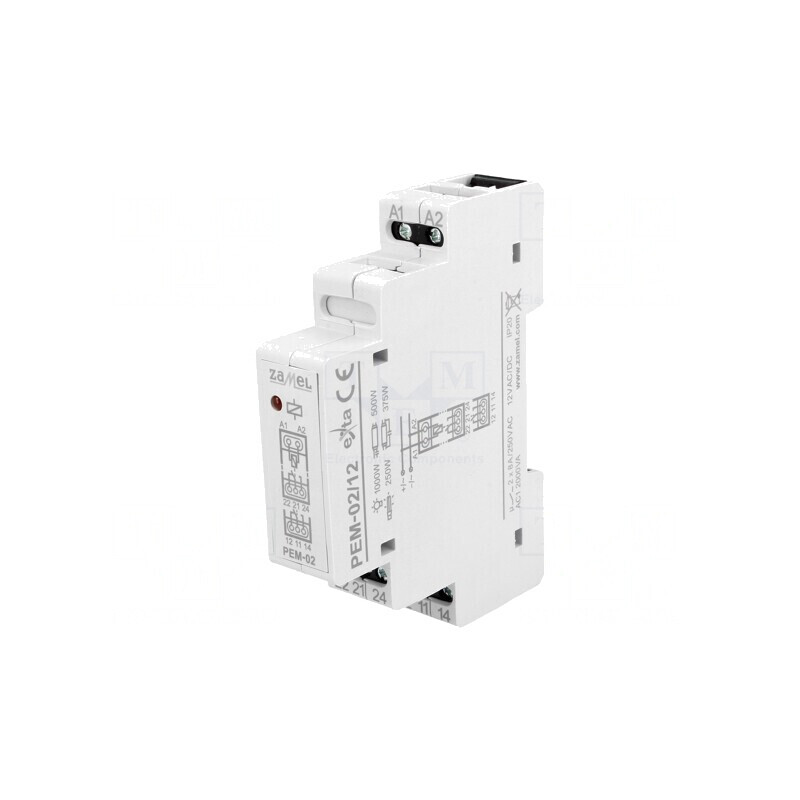 Releu Monostabil DPDT 12V AC/DC PEM-02/012 | Electronic-mag.ro | Componente Electronice